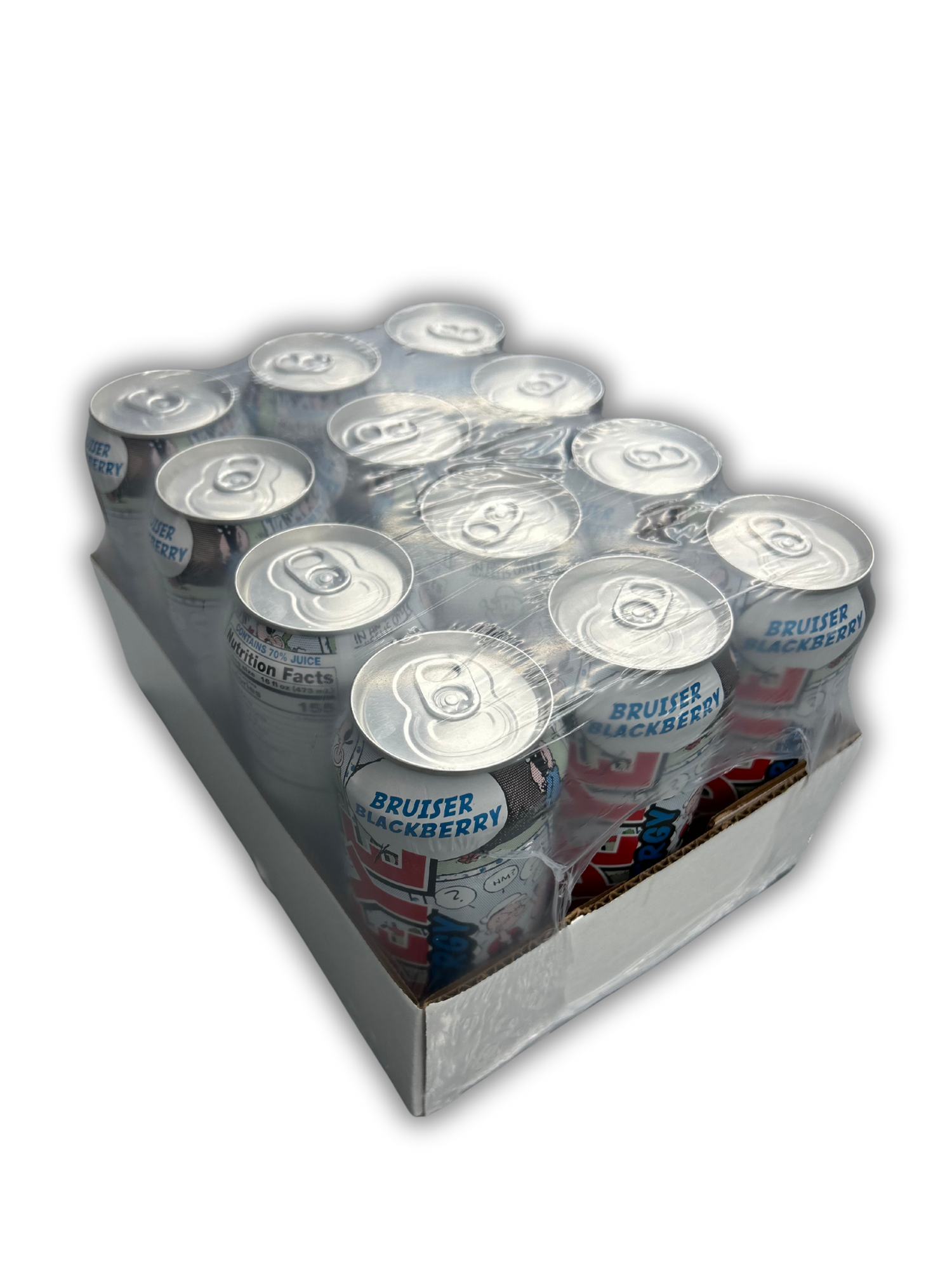 Bruiser Blackberry 16oz 12pack — Popeye Energy